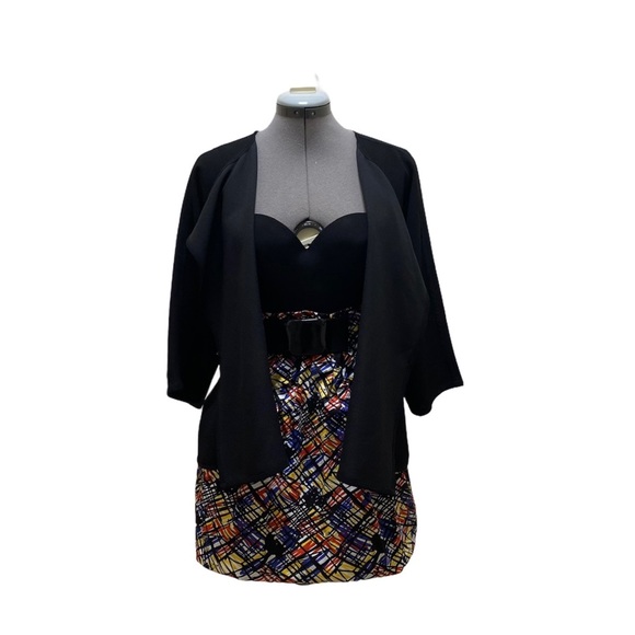 ⚡️sale⚡️Madewell Black Crepe Kimono Style wrap - Picture 3 of 9